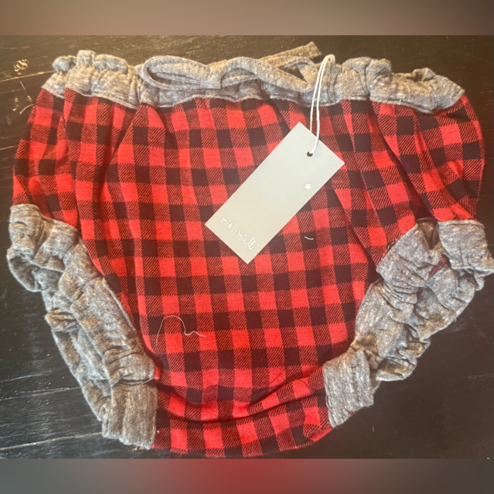 Plaid Red and Gray Kids Accessory by Marquise